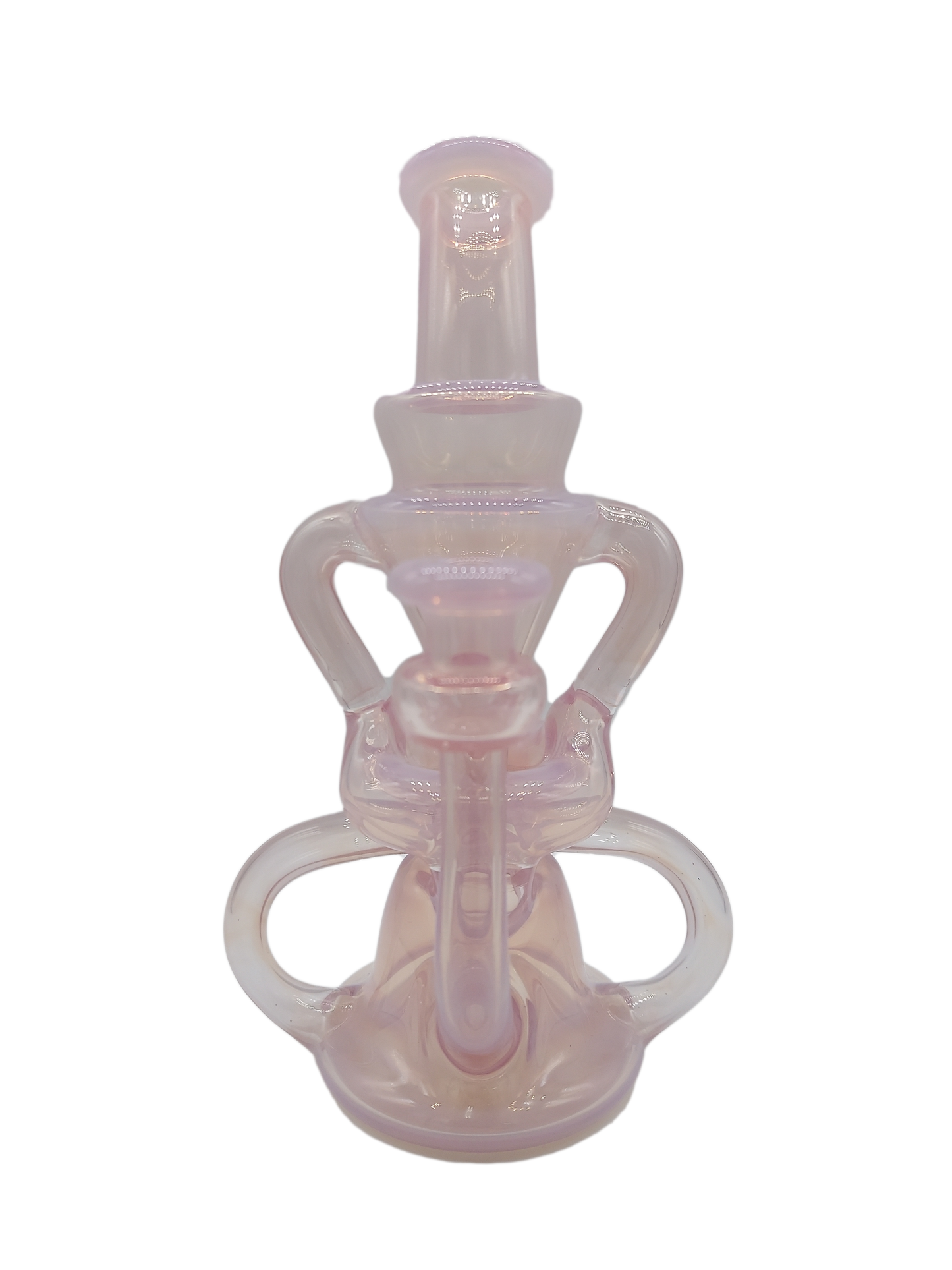 Hunter S Glass - Double Saddle Recycler - Opal Peach