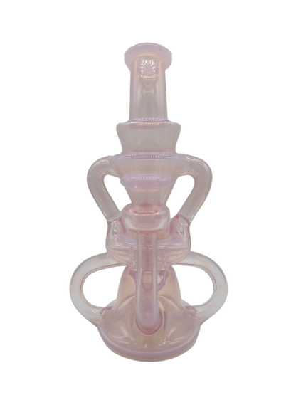 Hunter S Glass - Double Saddle Recycler - Opal Peach